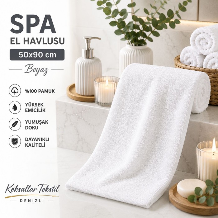 SPA El Havlusu 50x90 cm Beyaz